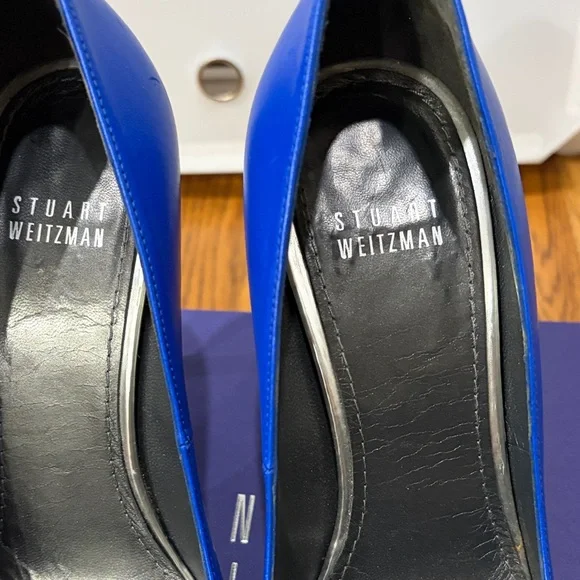 Stuart Weitzman Blue Heels - Picture 3 of 7